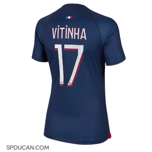 Zenski Nogometni Dres Paris Saint-Germain Vitinha Ferreira #17 Domaci 2023-24 Kratak Rukav